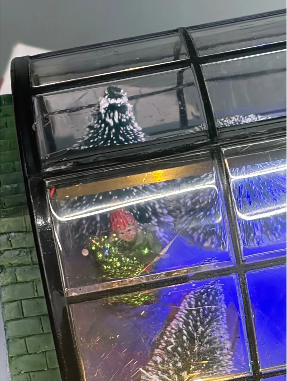 Holiday Time Village Greenhouse Lights Up Original Box Collectible